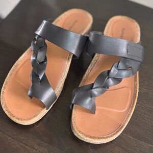 BareTraps Black Braided Sandals NWOT